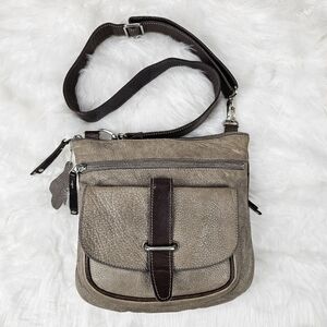 Roots Side Saddle Crossbody Bag in Tribe Leather